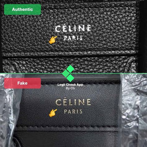 celine black bag fake|how to check celine bag.